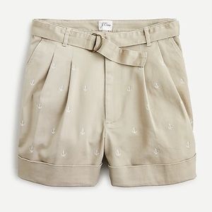 Anchor Embroidered Shorts